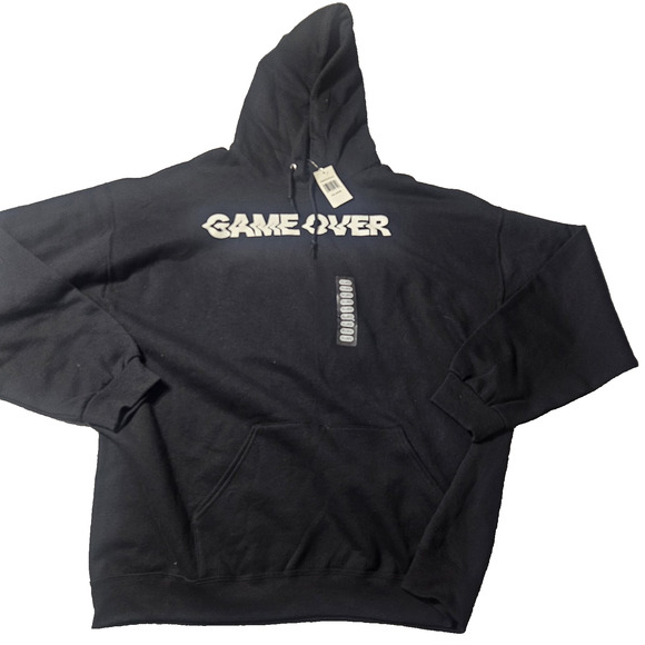 Five Nights At Freddys Game Over Black Pullover Hoodie Relaxed Fit XXL NWT FNAF - Picture 3 of 9